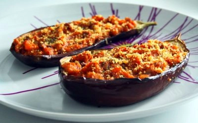 Sabrosa receta de Berenjenas rellenas al horno