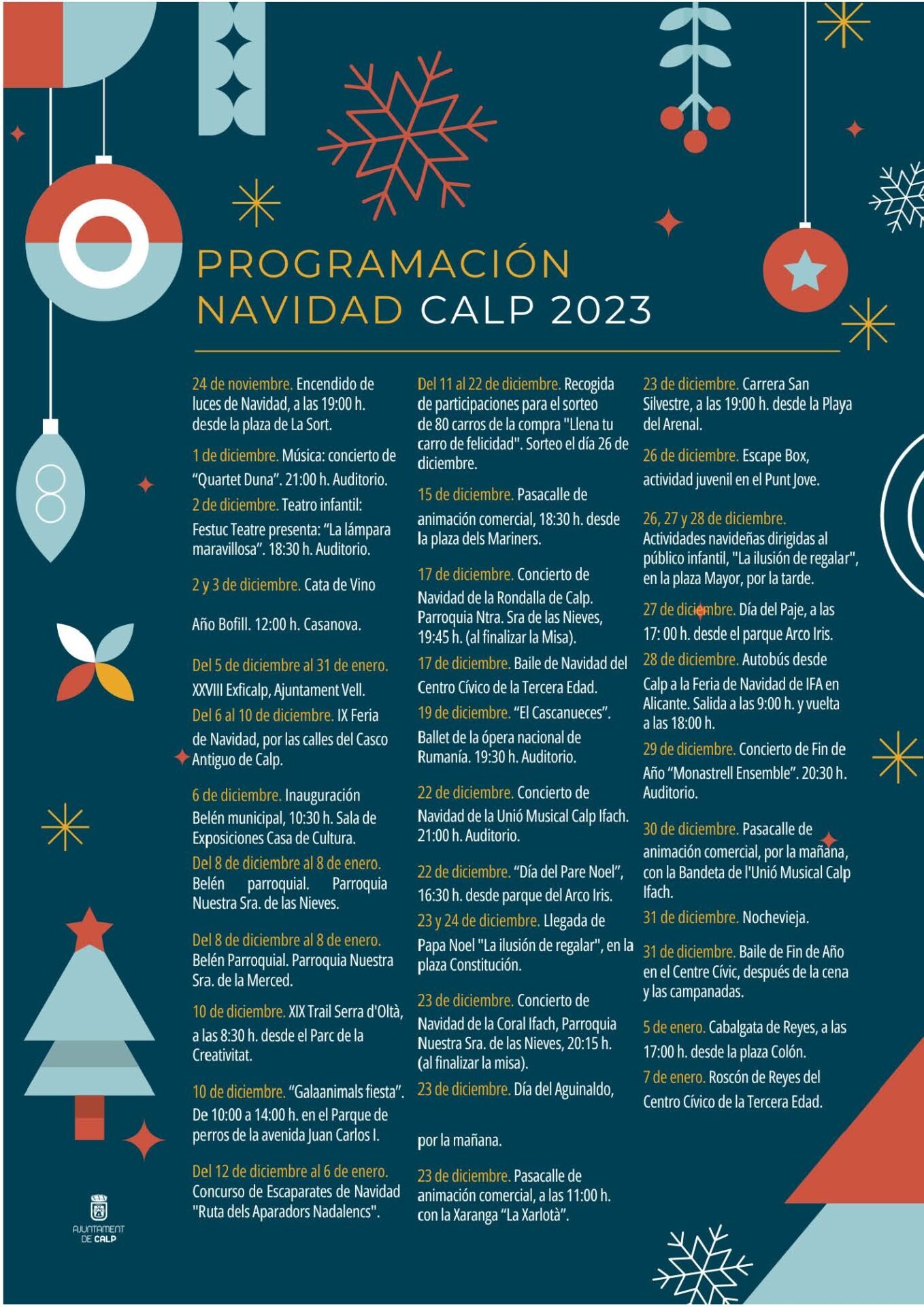 Programación de Navidad 2023