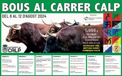 Programación de Bous al Carrer 2024 de Calpe