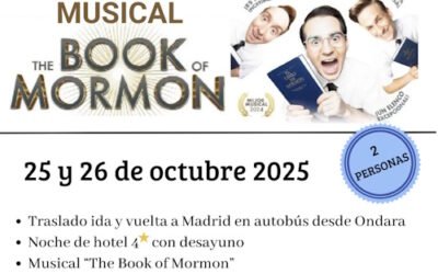 Sorteo de un Viaje a Madrid con Hotel y Musical para 2 personas el 25 y 26 de octubre de 2025